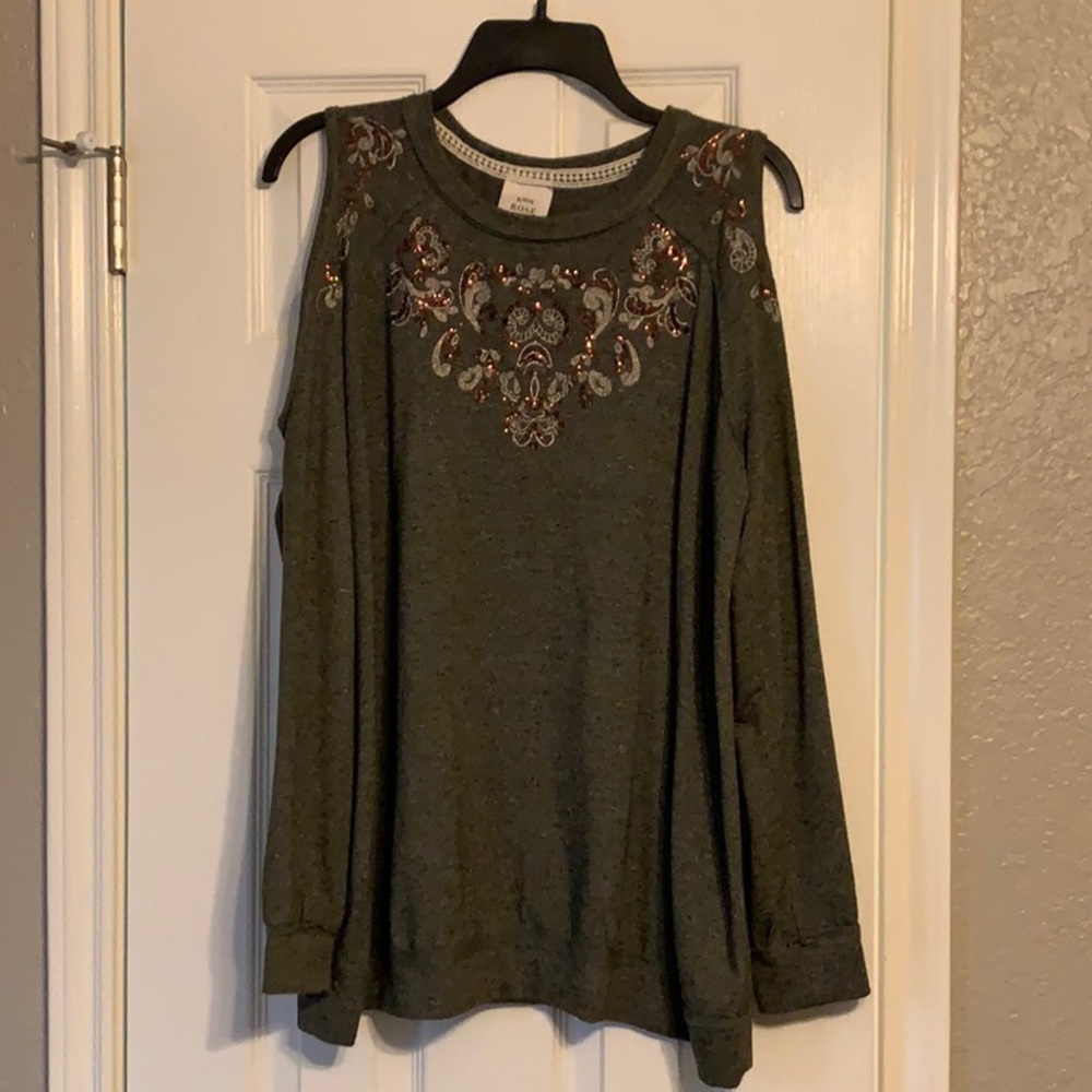 Knox rose sweatshirt with sequin detail